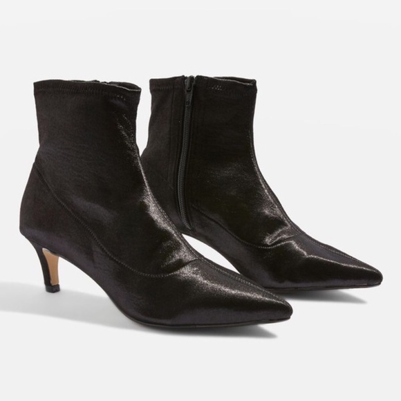 black pointy booties